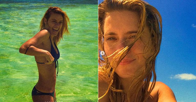 Aos 38 anos, Carolina Dieckmann exibe corpo sarado em dia no mar e recebe elogios: “Perfeita”