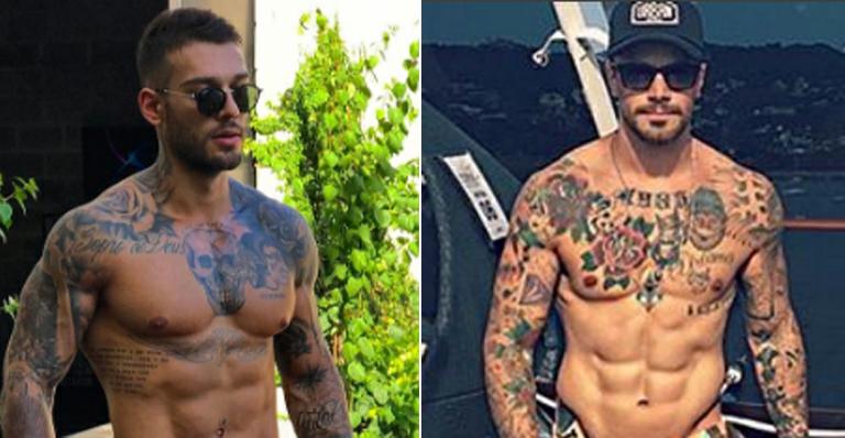 Lucas Lucco faz piada com tatuagens de Felipe Titto: “Horrível”