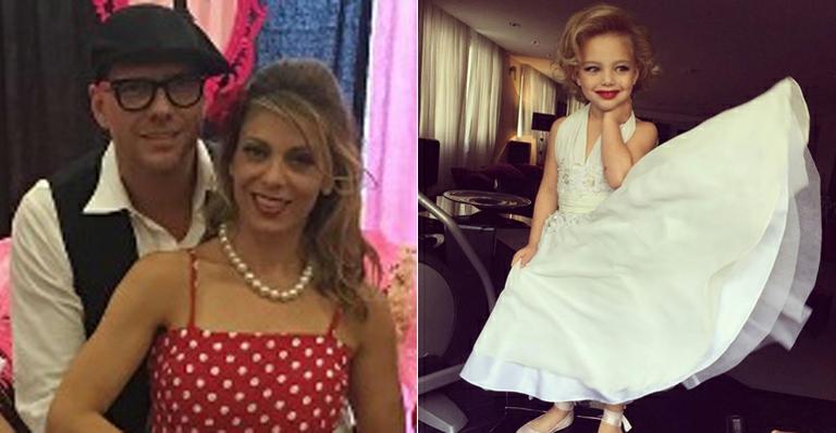 Sheila Mello fantasia a filha de 4 anos em Marilyn Monroe e recebe enxurrada de críticas
