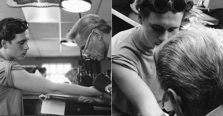 Aos 18 anos, Brooklyn Beckham faz sua primeira tatuagem