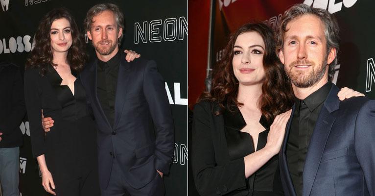 Em rara aparição, marido de Anne Hathaway, Adam Shulman, prestigia novo filme da atriz