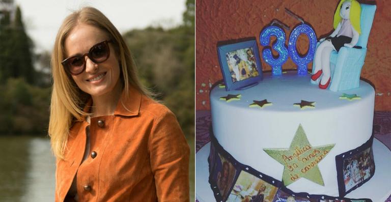 Angélica ganha bolo para celebrar os 30 anos de carreira
