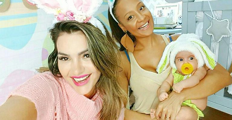 Kelly Key mostra o filho fantasiado de coelhinho da Páscoa