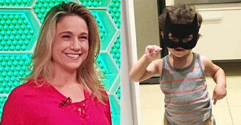 Que fofo! Fernanda Gentil mostra o filho ‘disfarçado’ de Batman