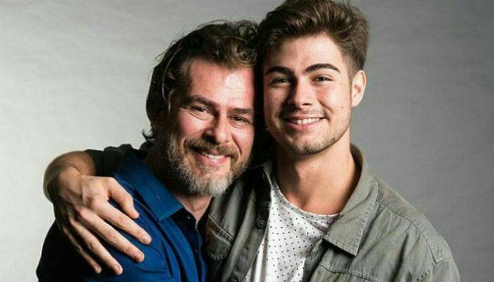 Fotos antigas evidenciam semelhança entre Rafa Vitti e o pai, João Vitti