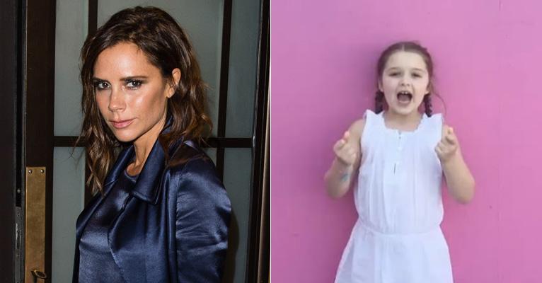 Fofa! Em rara aparição, Filha caçula de David Beckham canta parabéns para a mãe, Victoria Beckham