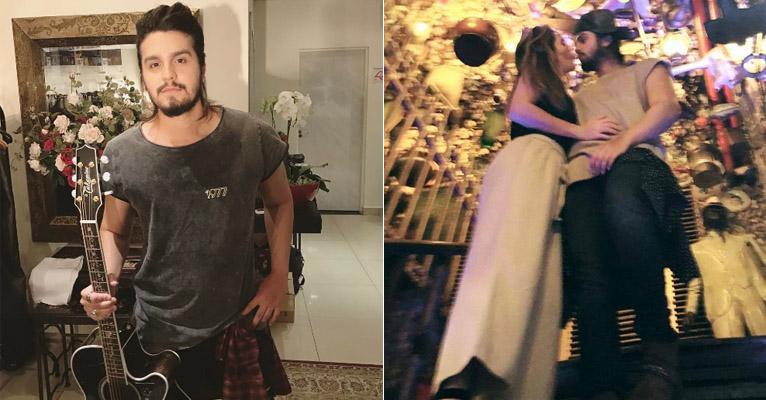 Luan Santana publica foto romântica ao lado da namorada, Jade Magalhães
