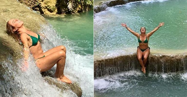 Aos 60 anos, Cissa Guimarães exibe boa forma em fotos de biquíni na Ásia