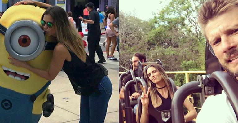 Fernanda Lima e Rodrigo Hilbert curtem férias nos EUA