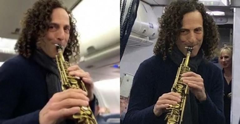 Kenny G faz show em avião para arrecadar dinheiro em prol de ONG
