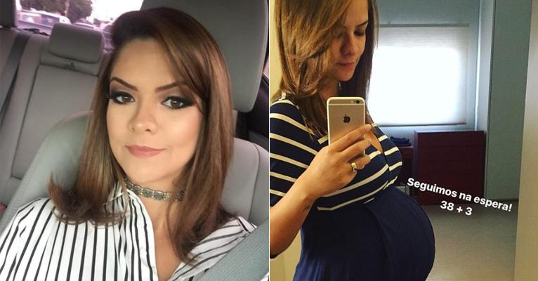 Maria Cecília publica foto de barrigão e impressiona fãs: “Seguimos na espera”