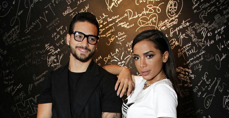 Anitta sensualiza com Maluma em show no Rio