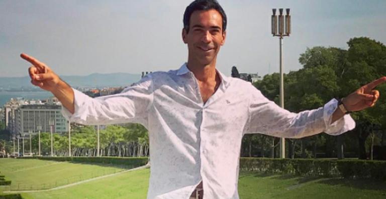 De férias, César Tralli embarca para Portugal