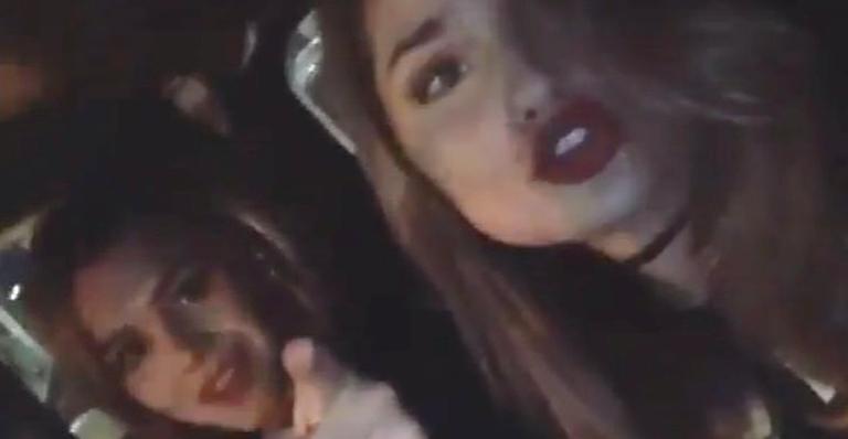 Sasha e Bruna Marquezine curtem festa de aniversário em Nova York