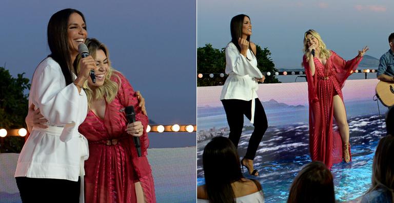 Naiara Azevedo recebe estrelas em gravação de DVD