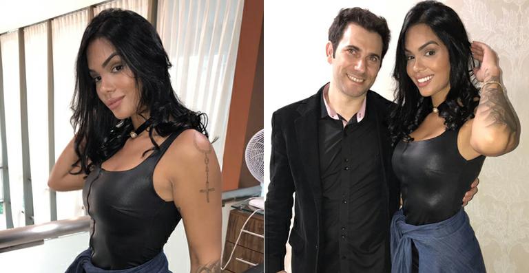Ex-BBB Mayara Motti surge com o cabelo mais curto