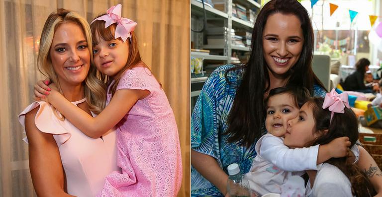 Ticiane Pinheiro e Mariana Belém: diversão com as filhas