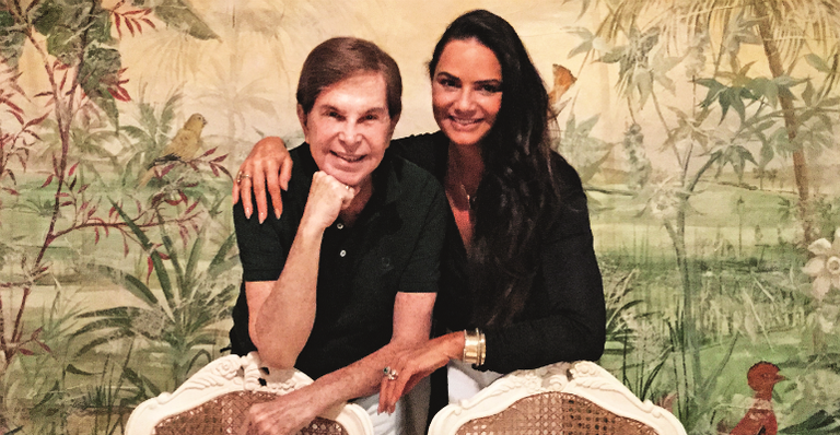 Lázaro Medeiros e Luiza Brunet celebram amizade