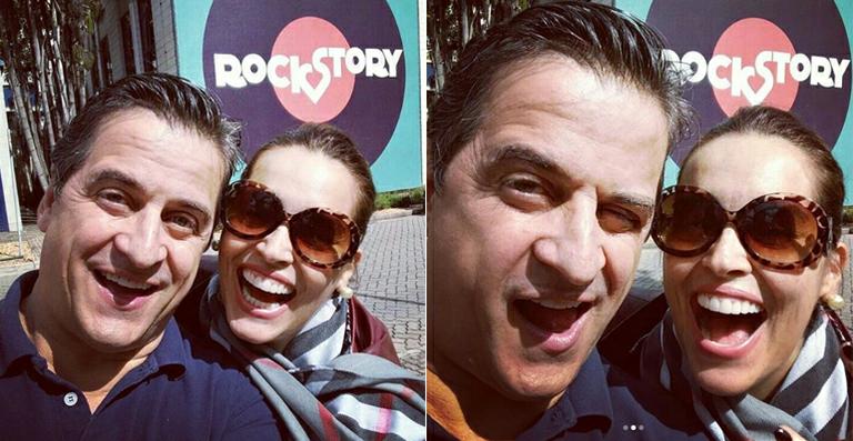 Suzy Rêgo: companhia do amado nos bastidores de Rock Story