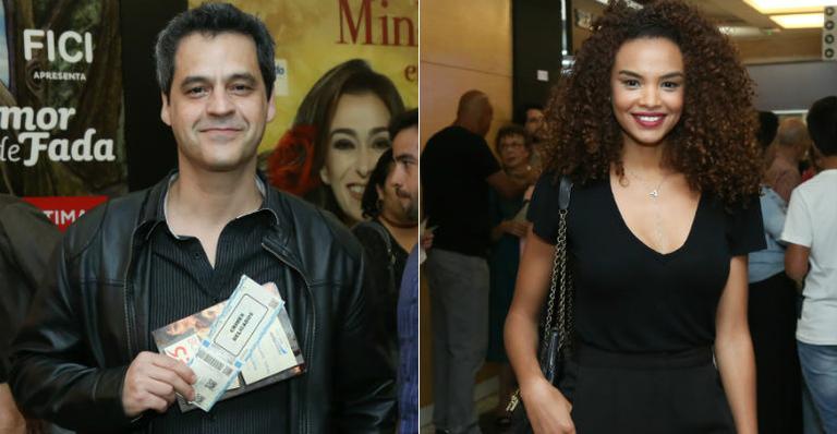 Bruno Garcia e Lucy Ramos prestigiam espetáculo no Rio de Janeiro
