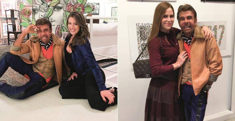 Elaine Mickely e Gigi Monteiro prestigiam exposição