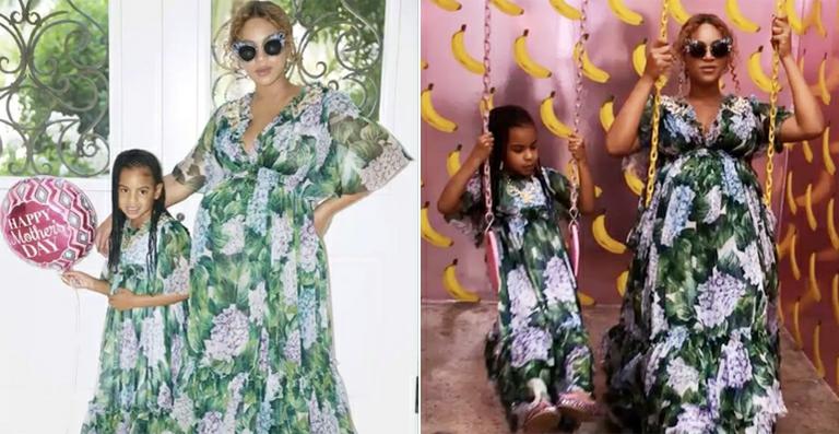 Beyoncé e Blue Ivy usam looks no estilo tal mãe, tal filha