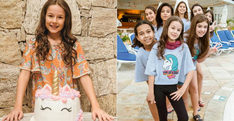 Letícia Braga faz festa do pijama para celebrar 12 anos