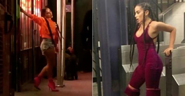 Anitta grava clipe no metrô de Nova York