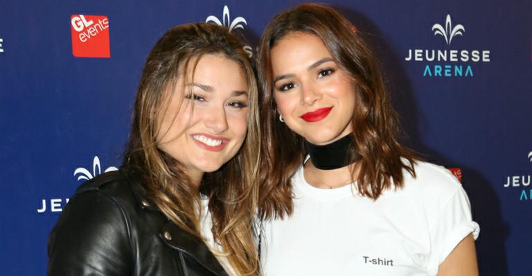 Sasha e Bruna Marquezine se empolgam em show de Ed Sheeran