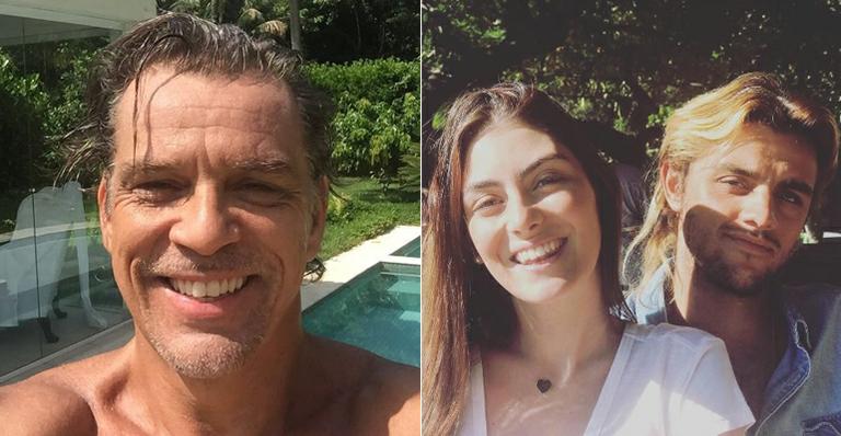 Beto Simas mostra a neta, Maria, dormindo em seu colo