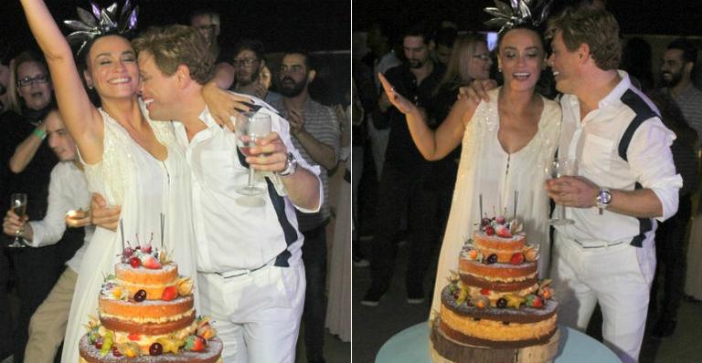 Suzana Pires e Bruno Chateaubriand celebram aniversário juntos