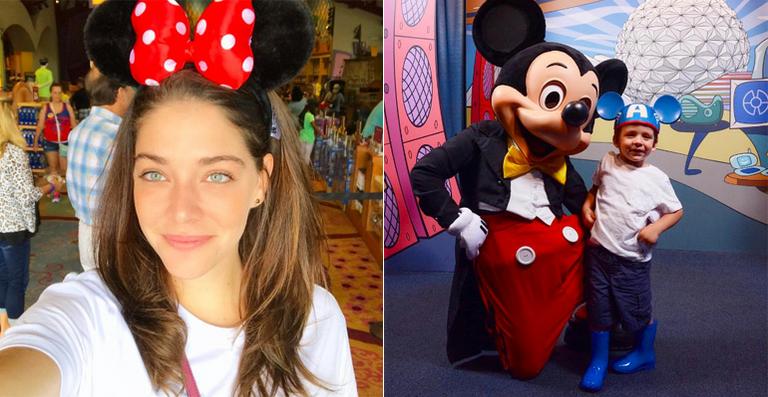 Luma Costa curte viagem para a Disney com o filho