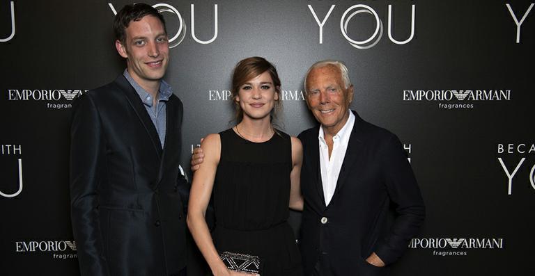 James Jagger prestigia evento de Giorgio Armani