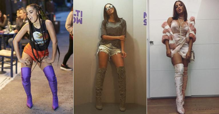 Anitta investe em botas com o cano altíssimo; saiba usar essa tendência ousada