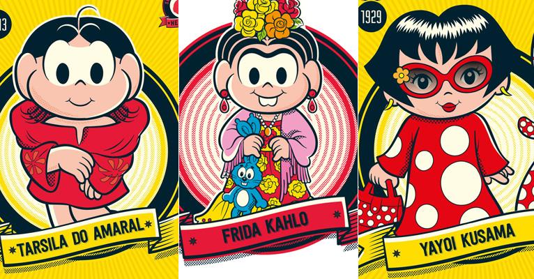 Frida Kahlo, Tarsila do Amaral e grandes mulheres do mundo das artes agora fazem parte da Turma da Mônica