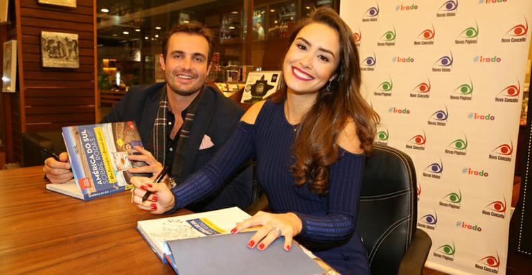 Max Fercondini e Amanda Richter lançam livro no Rio