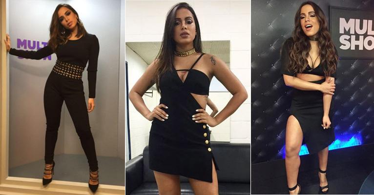 Anitta mostra que look preto não precisa ser básico; veja 47 looks