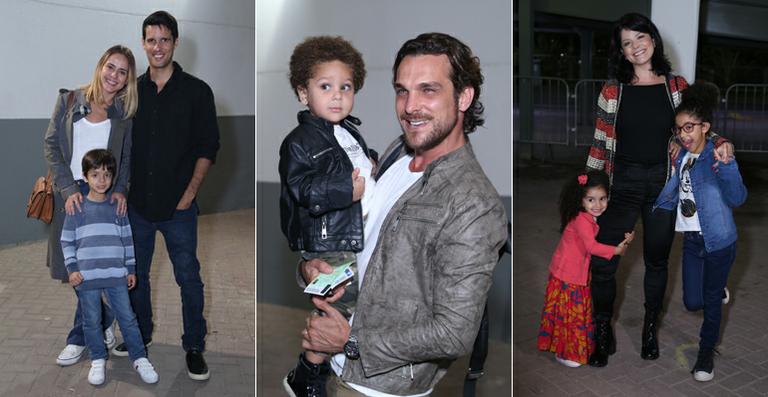 Famosos curtem show da Disney com os filhos no Rio