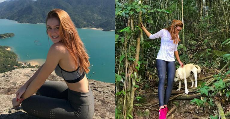 Marina Ruy Barbosa mostra fotos de seu passeio em trilha