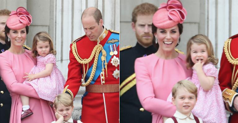 Príncipe George e Charlotte roubam a cena em evento