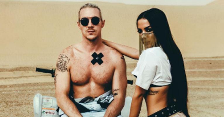 No deserto do Saara, Anitta aparece vestida de odalisca sensual ao lado de Diplo