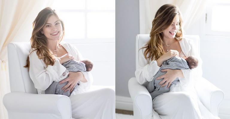 Bruna Hamú faz ensaio fotográfico com seu filho