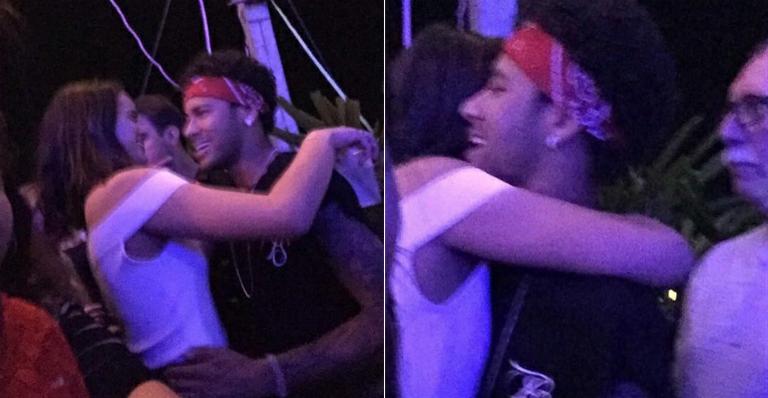Nova chance? Neymar e Bruna Marquezine vão a show de Thiaguinho