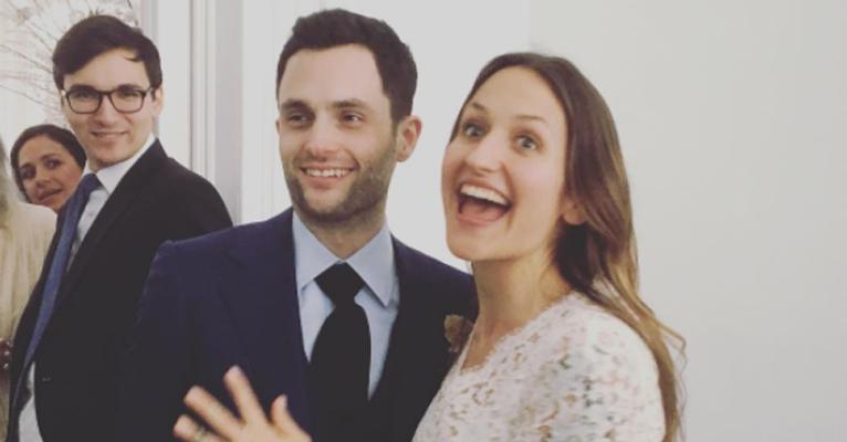 Penn Badgley, de Gossip Girl, se casa novamente com Domino Kirke