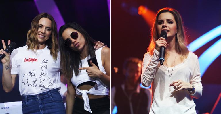 Anitta recebe vips em ensaio para o Música Boa Ao Vivo