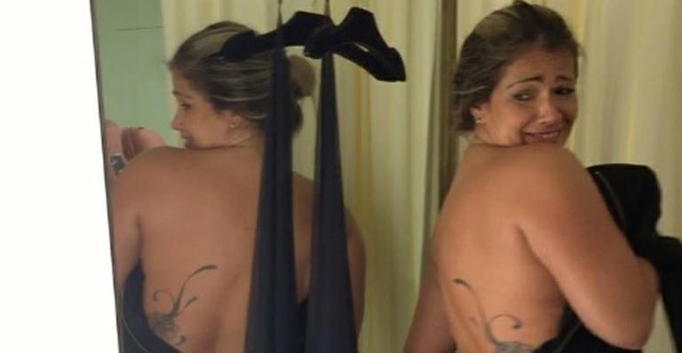 Após ganhar 15kg, Fani Pacheco desabafa em loja de roupas: “Os vestidos que eu gosto não cabem em mim”