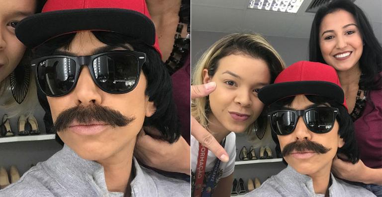 Patricia Abravanel usa disfarce em gravação para a TV