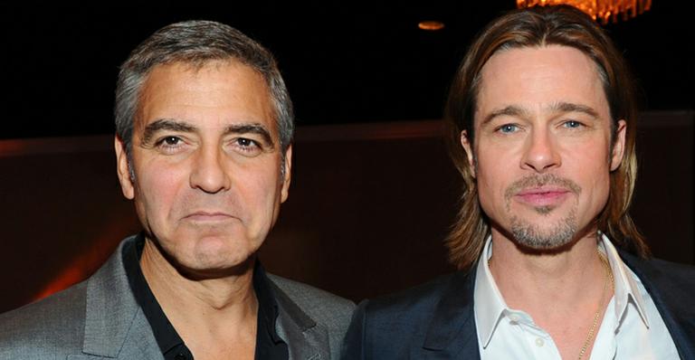 Brad Pitt fala sobre os filhos gêmeos de George Clooney