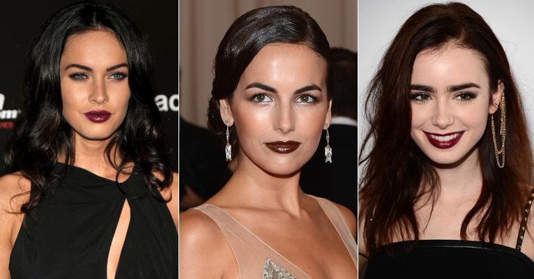 Batom escuro com efeito gloss é tendência de beleza no inverno 2017; saiba mais