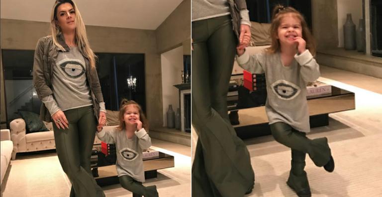 Mirella Santos usa look ‘tal mãe, tal filha’ com Valentina